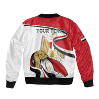 Personalized Egypt Revolution Day Bomber Jacket Coat Of Arms With Flag