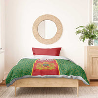 Personalized Morocco Throne Day Bedding Set King Lion Coat Of Arms