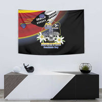 Eswatini Independece Day Tapestry Coat Of Arms With Map - Wonder Print Shop