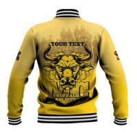 Personalized African American Buffalo Soldier Baseball Jacket We Can We Will - Yellow - Wonder Print Shop