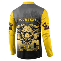 Personalized African American Buffalo Soldier Button Sweatshirt We Can We Will - Black - Wonder Print Shop