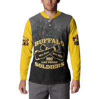 Personalized African American Buffalo Soldier Button Sweatshirt We Can We Will - Black - Wonder Print Shop