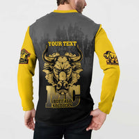 Personalized African American Buffalo Soldier Button Sweatshirt We Can We Will - Black - Wonder Print Shop