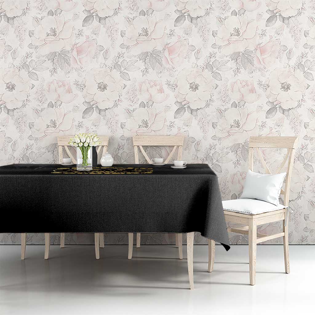 African American Buffalo Soldier Tablecloth We Can We Will - Black - Wonder Print Shop
