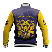 Personalized African American Buffalo Soldier Baseball Jacket We Can We Will - Navy Blue - Wonder Print Shop