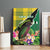 Personalised Dominica Independence Day Canvas Wall Art Sisserou Parrot With Tropical Flowers - Wonder Print Shop