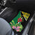 Personalised Dominica Independence Day Car Mats Sisserou Parrot With Tropical Flowers - Wonder Print Shop