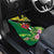 Personalised Dominica Independence Day Car Mats Sisserou Parrot With Tropical Flowers - Wonder Print Shop