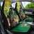 Personalised Dominica Independence Day Car Seat Cover Sisserou Parrot With Tropical Flowers - Wonder Print Shop