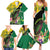 Personalised Dominica Independence Day Family Matching Summer Maxi Dress and Hawaiian Shirt Sisserou Parrot With Tropical Flowers - Wonder Print Shop