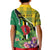 Personalised Dominica Independence Day Kid Polo Shirt Sisserou Parrot With Tropical Flowers - Wonder Print Shop