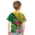 Personalised Dominica Independence Day Kid T Shirt Sisserou Parrot With Tropical Flowers - Wonder Print Shop