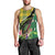 Personalised Dominica Independence Day Men Tank Top Sisserou Parrot With Tropical Flowers - Wonder Print Shop