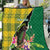 Personalised Dominica Independence Day Quilt Sisserou Parrot With Tropical Flowers - Wonder Print Shop