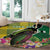 Personalised Dominica Independence Day Round Carpet Sisserou Parrot With Tropical Flowers