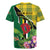 Personalised Dominica Independence Day Rugby Jersey Sisserou Parrot With Tropical Flowers - Wonder Print Shop