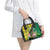 Personalised Dominica Independence Day Shoulder Handbag Sisserou Parrot With Tropical Flowers