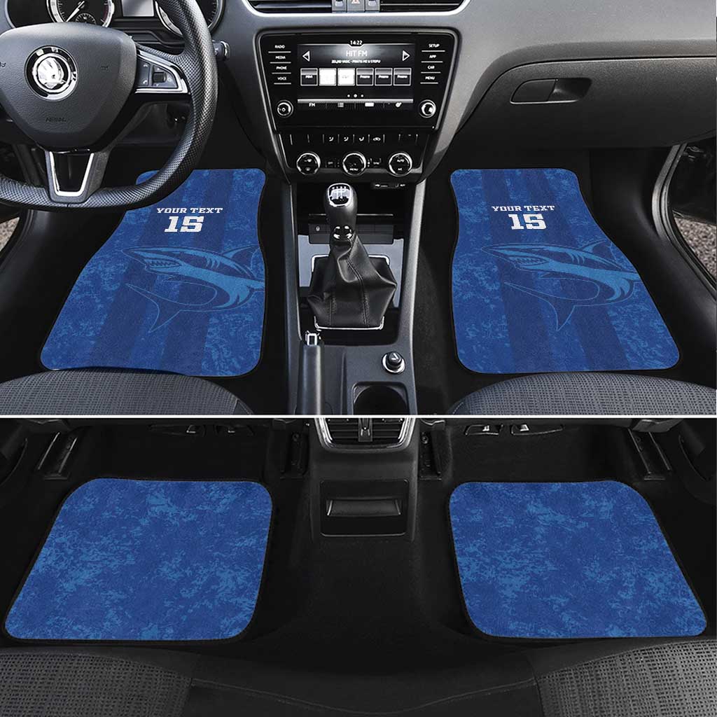 Custom Cape Verde Football Car Mats Go Champions Tubaroes Azuis - Wonder Print Shop