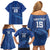 Custom Cape Verde Football Family Matching Off Shoulder Short Dress and Hawaiian Shirt Go Champions Tubaroes Azuis - Wonder Print Shop