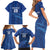 Custom Cape Verde Football Family Matching Short Sleeve Bodycon Dress and Hawaiian Shirt Go Champions Tubaroes Azuis - Wonder Print Shop