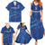 Custom Cape Verde Football Family Matching Summer Maxi Dress and Hawaiian Shirt Go Champions Tubaroes Azuis - Wonder Print Shop