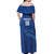 Custom Cape Verde Football Off Shoulder Maxi Dress Go Champions Tubaroes Azuis - Wonder Print Shop