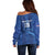 Custom Cape Verde Football Off Shoulder Sweater Go Champions Tubaroes Azuis - Wonder Print Shop