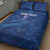 Custom Cape Verde Football Quilt Bed Set Go Champions Tubaroes Azuis - Wonder Print Shop