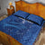 Custom Cape Verde Football Quilt Bed Set Go Champions Tubaroes Azuis - Wonder Print Shop