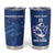 Custom Cape Verde Football Tumbler Cup Go Champions Tubaroes Azuis - Wonder Print Shop