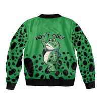 Don't Obey Portland Frog Protest Bomber Jacket Anti-Fascism - Wonder Print Shop