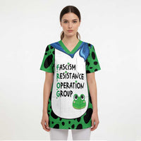 Portland Frog Protest Scrub Top Frog Costume Style - Wonder Print Shop