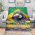 Brazil Christmas Blanket Toco Toucan Flag Style