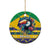 Brazil Christmas Ceramic Ornament Toco Toucan Flag Style - Wonder Print Shop