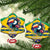 Brazil Christmas Ceramic Ornament Toco Toucan Flag Style - Wonder Print Shop