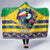 Brazil Christmas Hooded Blanket Toco Toucan Flag Style