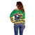 Brazil Christmas Off Shoulder Sweater Toco Toucan Flag Style - Wonder Print Shop