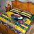 Brazil Christmas Quilt Bed Set Toco Toucan Flag Style - Wonder Print Shop