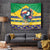 Brazil Christmas Tapestry Toco Toucan Flag Style