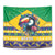 Brazil Christmas Tapestry Toco Toucan Flag Style