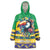 Brazil Christmas Wearable Blanket Hoodie Toco Toucan Flag Style