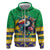 Brazil Christmas Zip Hoodie Toco Toucan Flag Style - Wonder Print Shop