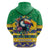 Brazil Christmas Zip Hoodie Toco Toucan Flag Style - Wonder Print Shop