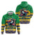 Brazil Christmas Zip Hoodie Toco Toucan Flag Style - Wonder Print Shop