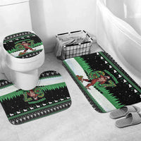 Funny Bigfoot 67 Six Seven Christmas Bathroom Set Squatching Through The Snow - Wonder Print Shop