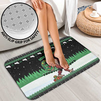 Funny Bigfoot 67 Six Seven Christmas Bathroom Set Squatching Through The Snow - Wonder Print Shop