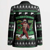 Funny Bigfoot 67 Six Seven Christmas Blazer Squatching Through The Snow - Wonder Print Shop