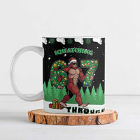 Funny Bigfoot 67 Six Seven Christmas Ceramic Mug Squatching Through The Snow - Wonder Print Shop