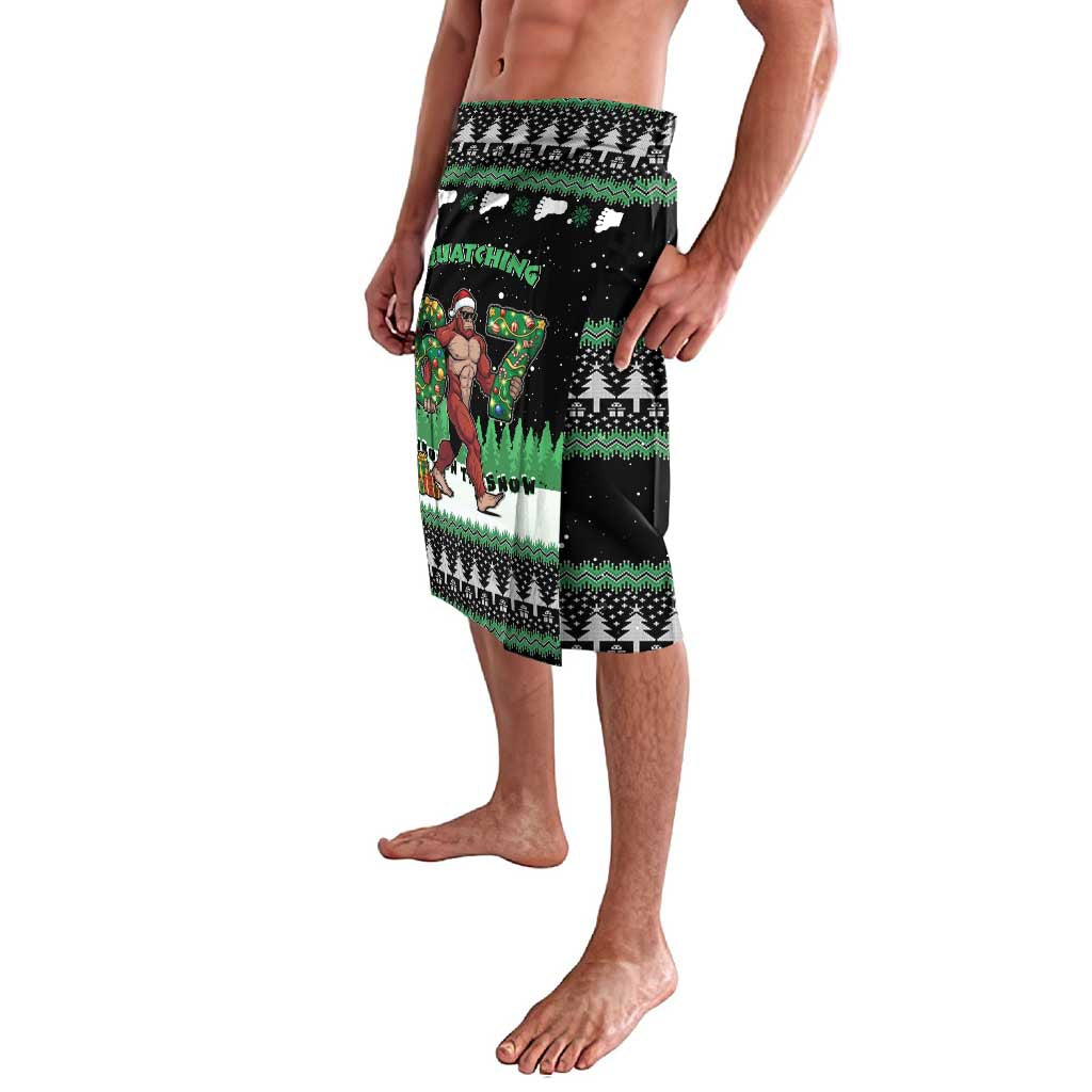 Funny Bigfoot 67 Six Seven Christmas Lavalava Squatching Through The Snow - Wonder Print Shop