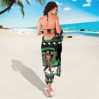 Funny Bigfoot 67 Six Seven Christmas Sarong Squatching Through The Snow - Wonder Print Shop